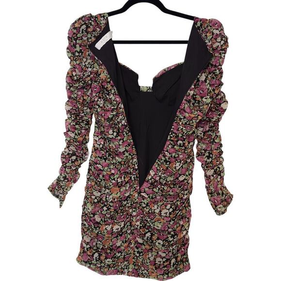 ASTR the Label Jadine Ruched Floral Sweetheart Floral Mini Dress (XS) - Picture 10 of 13